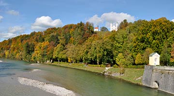 Blick zum Kalvarienberg